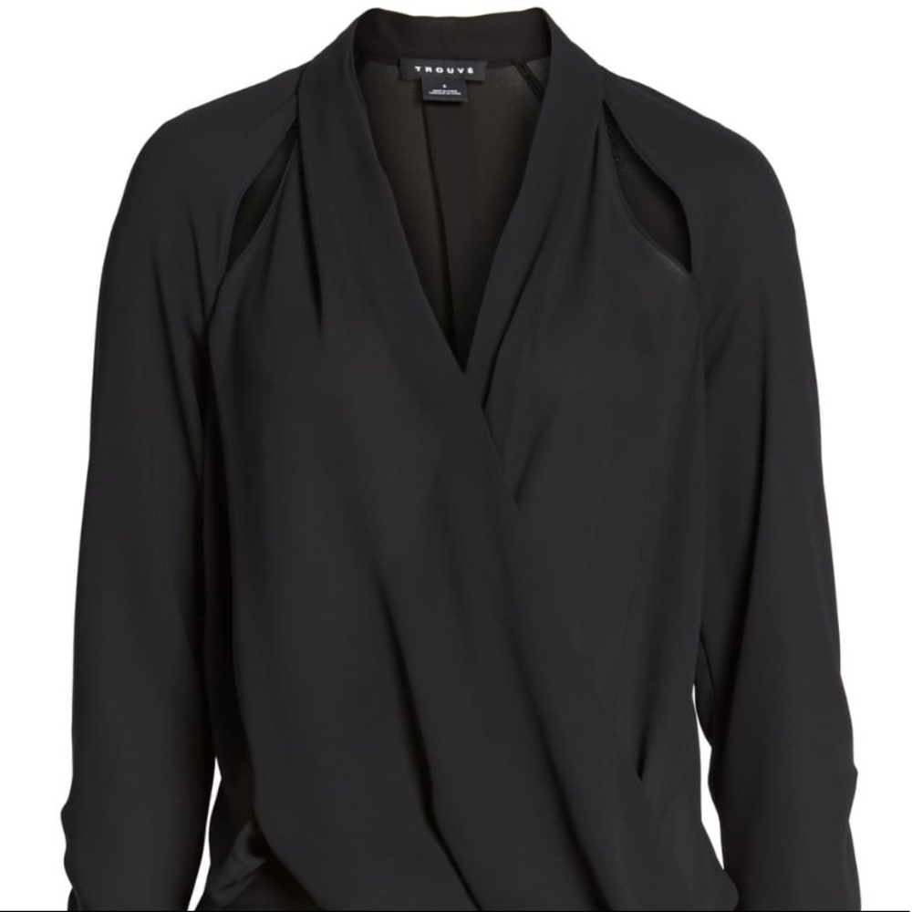 Trouve Cutout Surplice Top from Nordstrom tbd